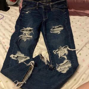 Dark blue skinny jeans